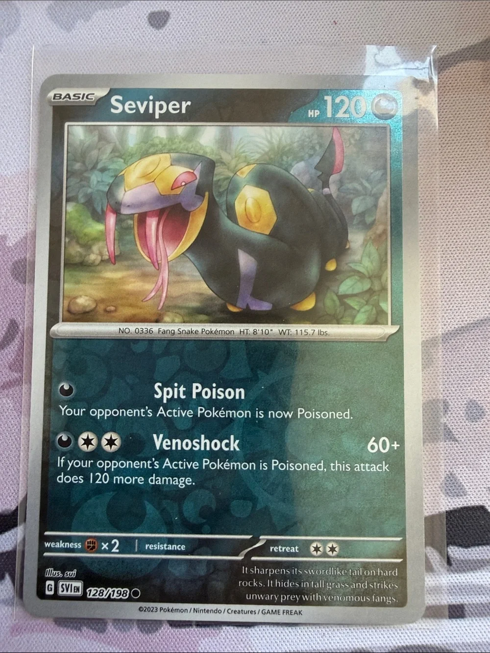 Silicobra & Seviper Holo Reverse Holo Pokémon Card Lot | 4 Snake Cards ✨5/$25✨